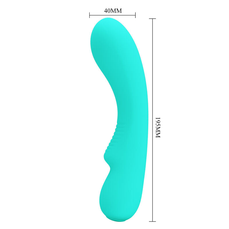 PRETTY LOVE - PRESCOTT GENOPLADELIG VIBRATOR AQUA GRØN