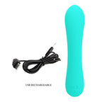 PRETTY LOVE - PRESCOTT GENOPLADELIG VIBRATOR AQUA GRØN
