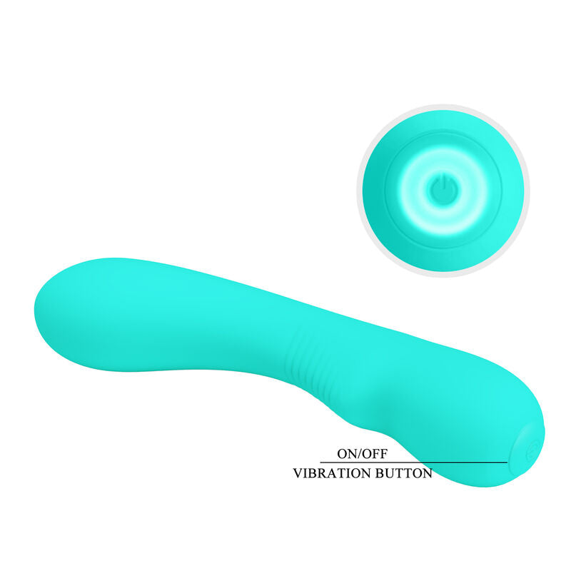 PRETTY LOVE - PRESCOTT GENOPLADELIG VIBRATOR AQUA GRØN