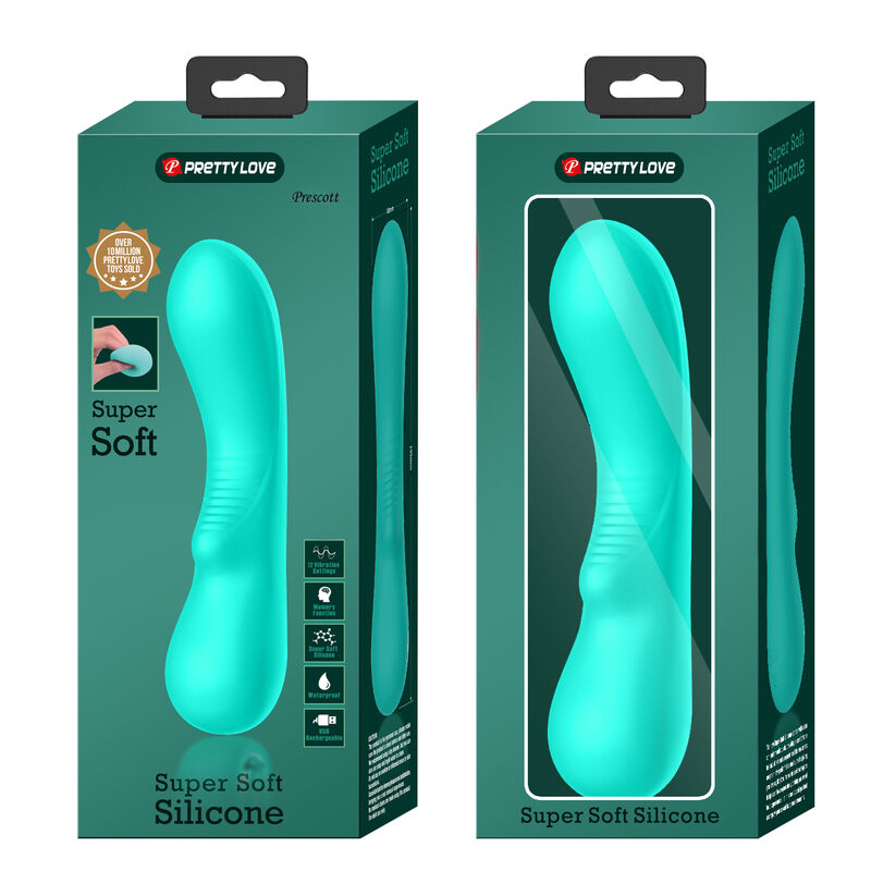 PRETTY LOVE - PRESCOTT GENOPLADELIG VIBRATOR AQUA GRØN