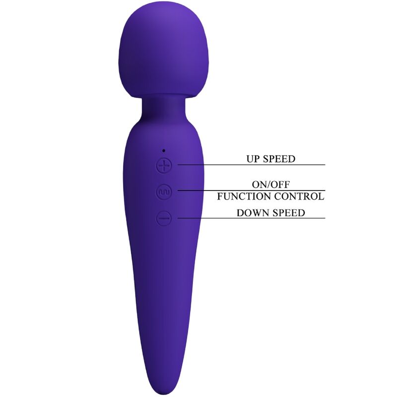 PRETTY LOVE - MEREDITH MASSAGEAPPARAT 12 VIBRATIONS TILSTANDE LILLA