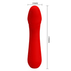 PRETTY LOVE - CETUS GENOPLADELIG VIBRATOR RØD
