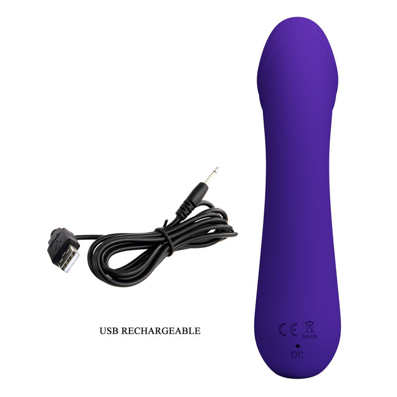 PRETTY LOVE - CETUS GENOPLADELIG VIBRATOR LILLA