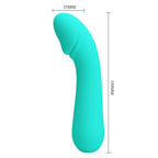 PRETTY LOVE - CETUS GENOPLADELIG VIBRATOR AQUA GRØN