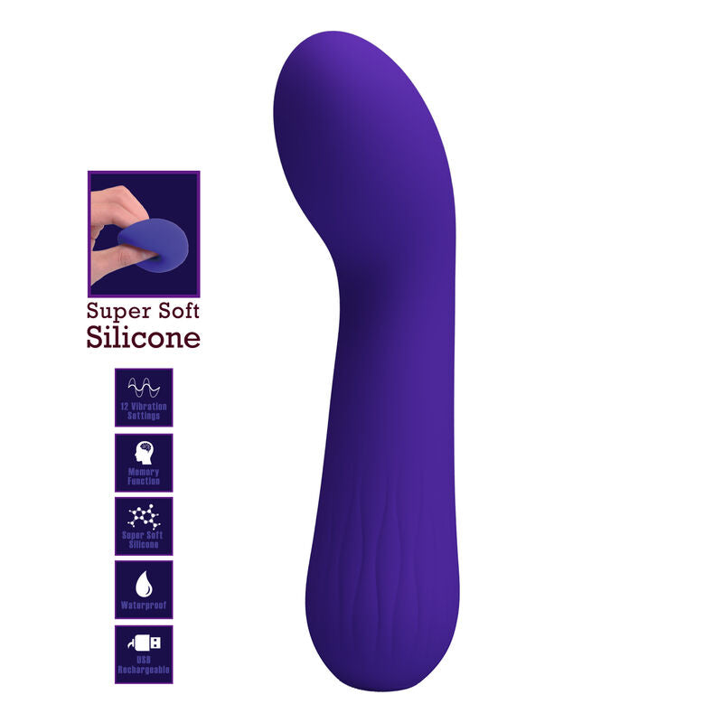 PRETTY LOVE - FAUN GENOPLADELIG VIBRATOR LILLA