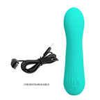 PRETTY LOVE - FAUN GENOPLADELIG VIBRATOR AQUA GRØN