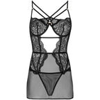 LIVCO KORSETTIMODE - BARIRIN LC 90633 SKJORTE + TRUSSER SORT L/XL