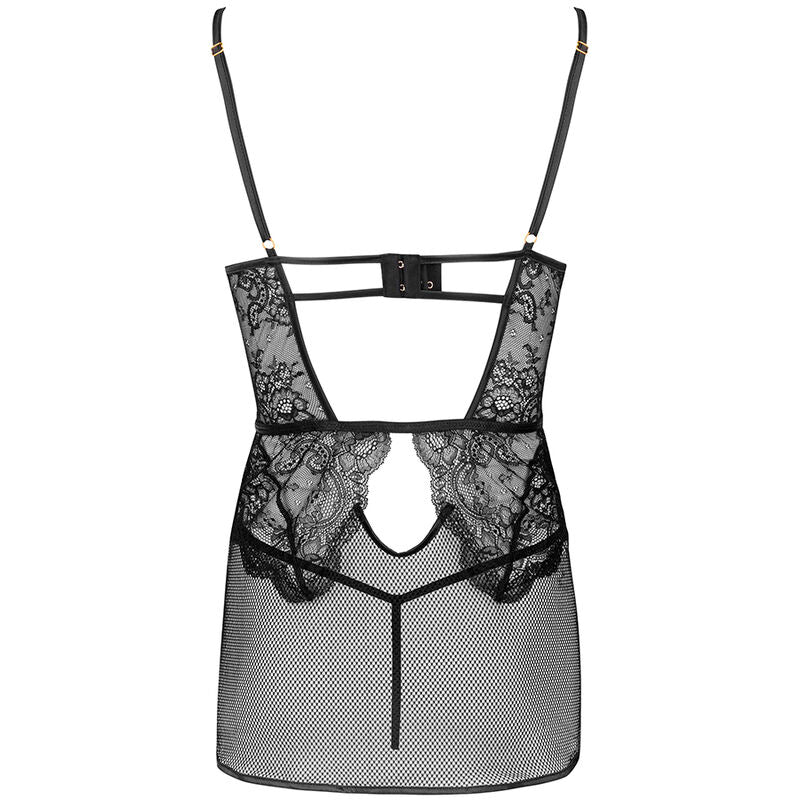 LIVCO KORSETTIMODE - BARIRIN LC 90633 SKJORTE + TRUSSER SORT L/XL