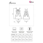 LIVCO KORSETTIMODE - BARIRIN LC 90633 SKJORTE + TRUSSER SORT L/XL