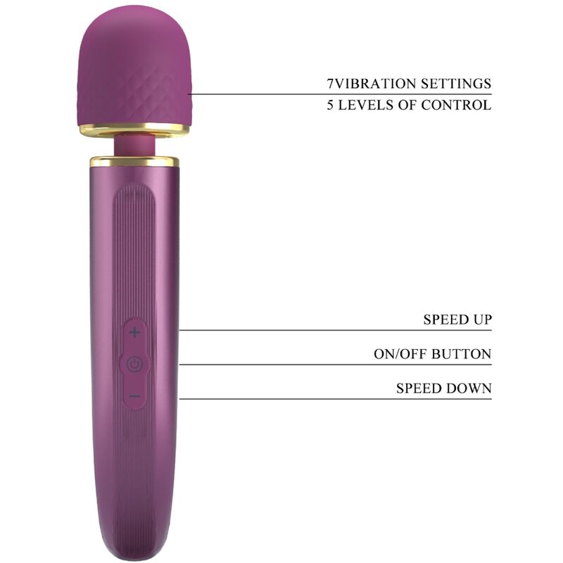 PRETTY LOVE - MASSAGEAPPARAT 7 VIBRATIONS TILSTANDE LILLA