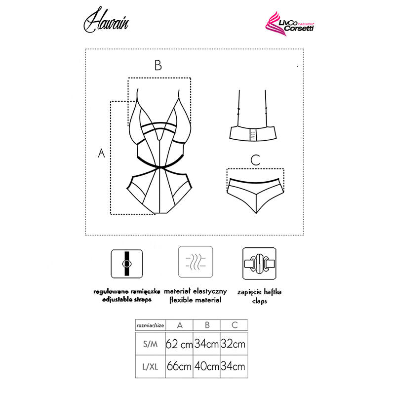 LIVCO CORSETTI FASHION - HAWAIN LC 90665 BODY SORT