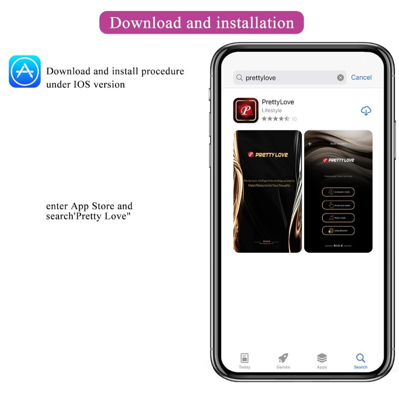 PRETTY LOVE - JAYLEEN VIBRATOR APP FJERNBETJENING LILLA