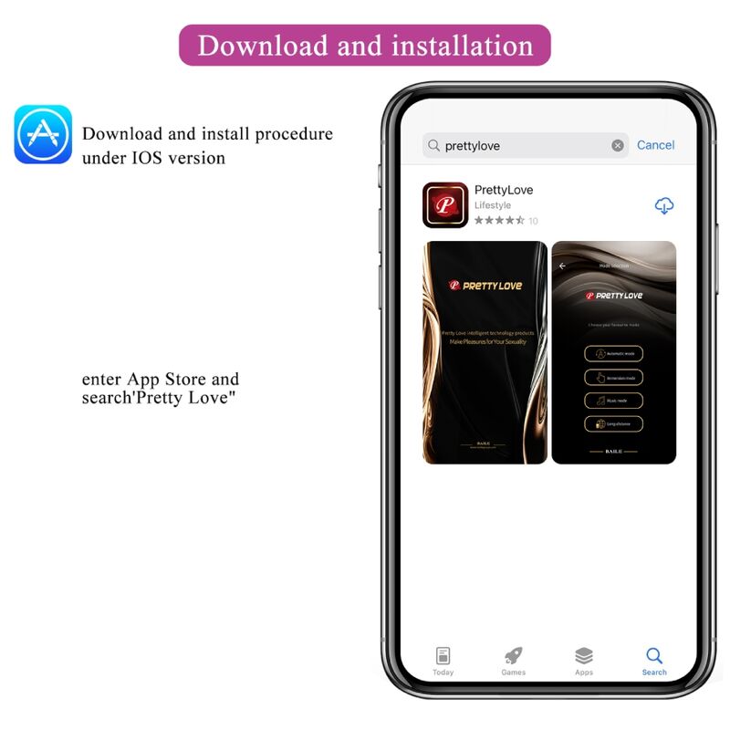 PRETTY LOVE - CATALINA VIBRATOR APP FJERNBETJENING LILLA