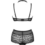 LIVCO CORSETTI FASHION - LINERA FOR THE SENSES KOLLEKTION BH + TRUSSER SORT L/XL