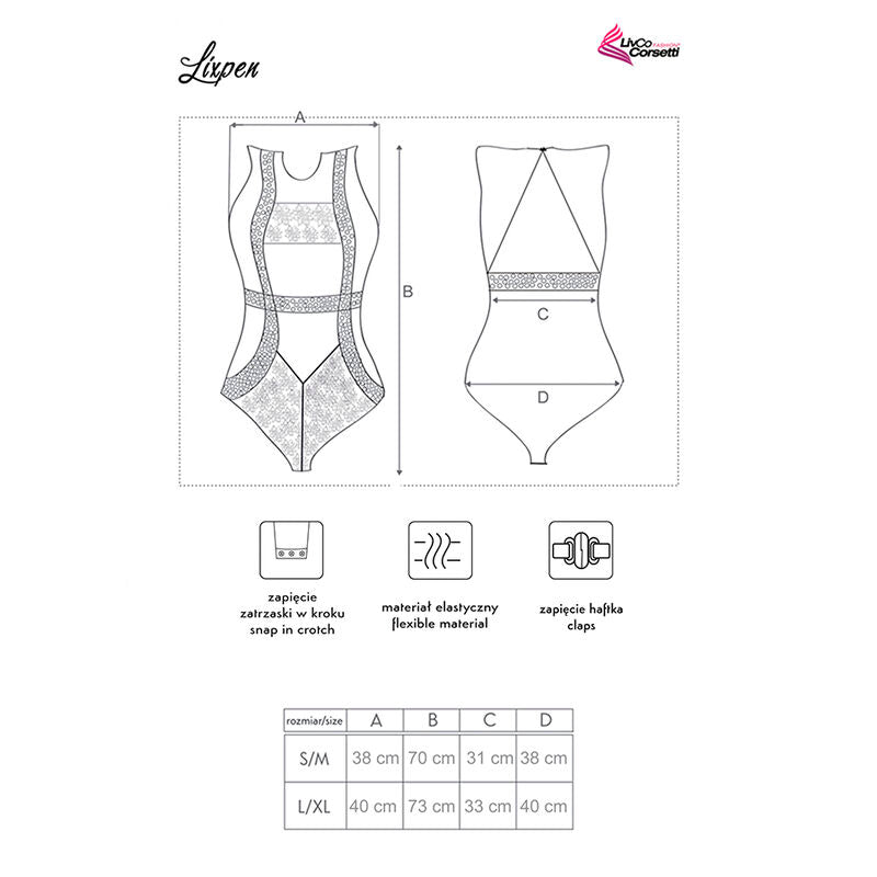 LIVCO KORSETTI FASHION - LIXPEN LC 90612 BODY SORT