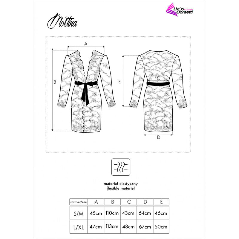 LIVCO CORSETTI FASHION - MOSTINA LC 90641 DRESSING DRESSING SORT L/XL