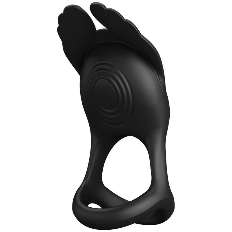 PRETTY LOVE - SILAS VIBRANT PENIS RING 7 VIBRATIONER SORT SILIKONE