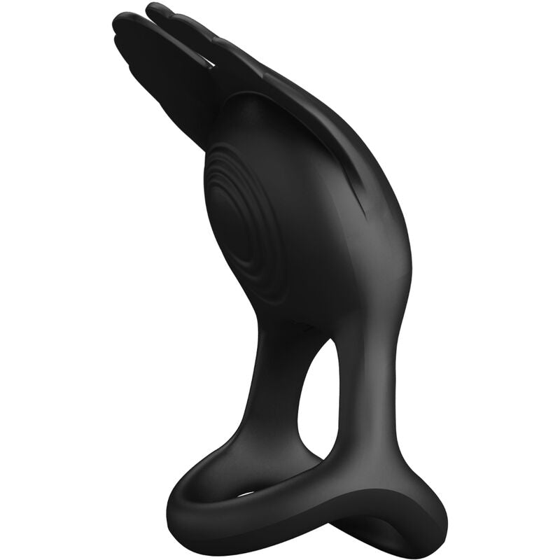 PRETTY LOVE - SILAS VIBRANT PENIS RING 7 VIBRATIONER SORT SILIKONE