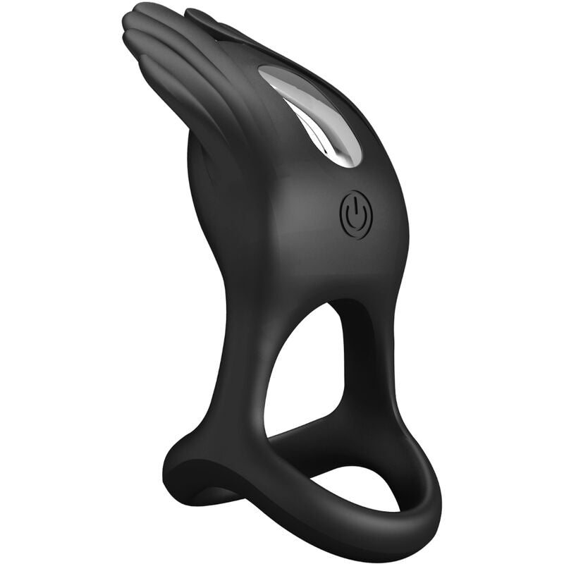 PRETTY LOVE - SILAS VIBRANT PENIS RING 7 VIBRATIONER SORT SILIKONE
