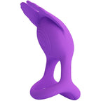 PRETTY LOVE - SILAS VIBRANT PENIS RING 7 VIBRATIONER LILLA SILIKONE