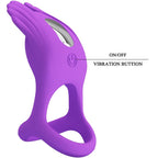 PRETTY LOVE - SILAS VIBRANT PENIS RING 7 VIBRATIONER LILLA SILIKONE