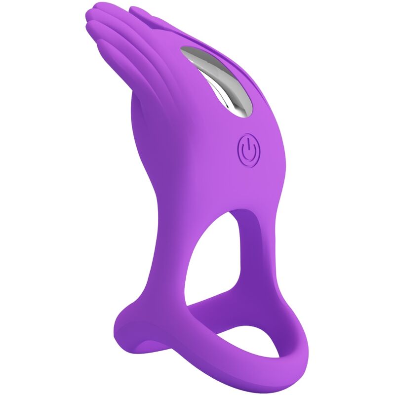 PRETTY LOVE - SILAS VIBRANT PENIS RING 7 VIBRATIONER LILLA SILIKONE