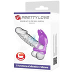 PRETTY LOVE - SILAS VIBRANT PENIS RING 7 VIBRATIONER LILLA SILIKONE