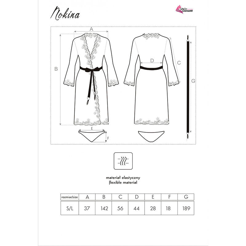 LIVCO CORSETTI FASHION - NOKINA LC XG055 KJOLE + TRUSSER SORT EN STØRRELSE