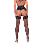 LIVCO KORSETTI MODE - PONCZOCHY AUFDARIA BODYSTOCKING SORT L/XL