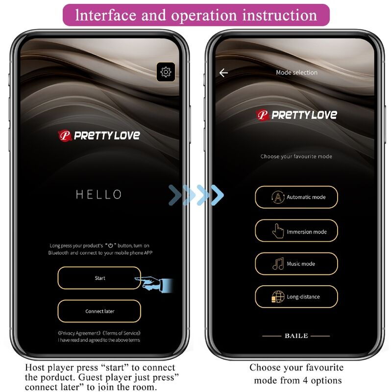 PRETTY LOVE - BILLY VIBRATIONSFJERNKONTROL LILLA GRATIS APP