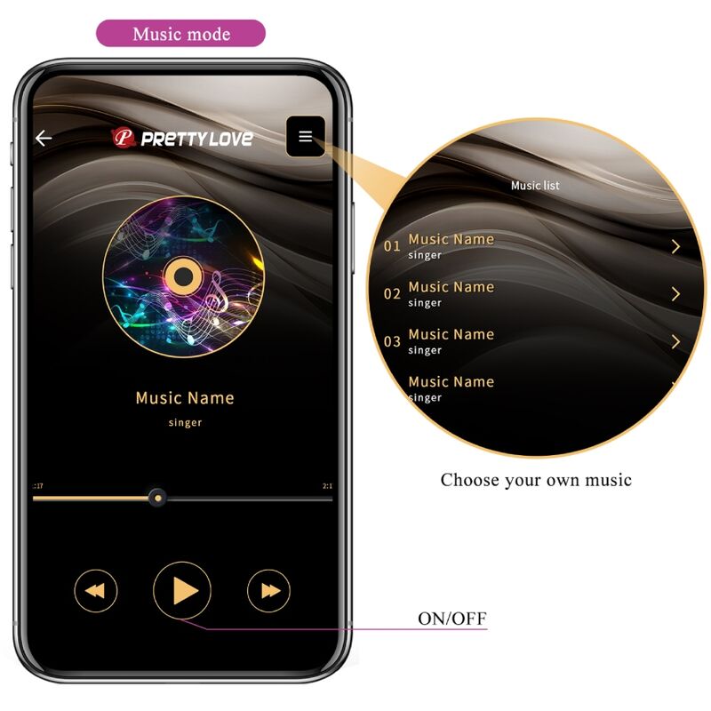PRETTY LOVE - BILLY VIBRATIONSFJERNKONTROL LILLA GRATIS APP