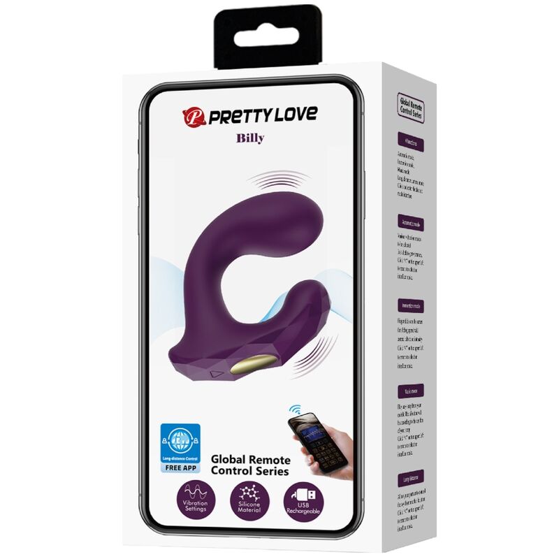 PRETTY LOVE - BILLY VIBRATIONSFJERNKONTROL LILLA GRATIS APP