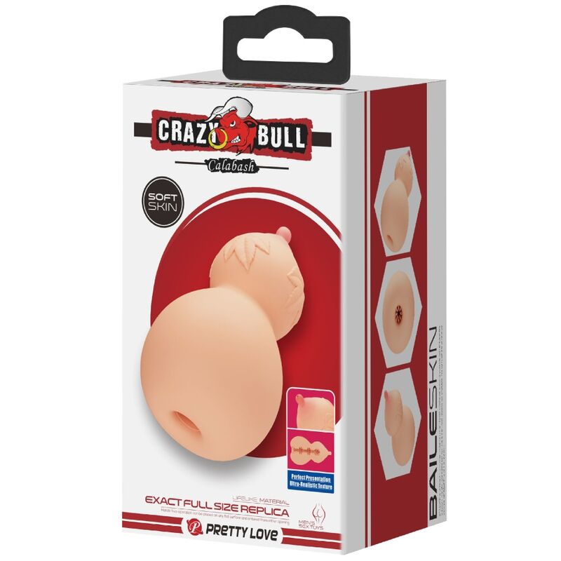 CRAZY BULL - CALABASH BRYSTFORMET MASTUBADOR
