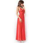 CHILIROSE - CR 3883 BABYDOLL LANG RØD L/XL