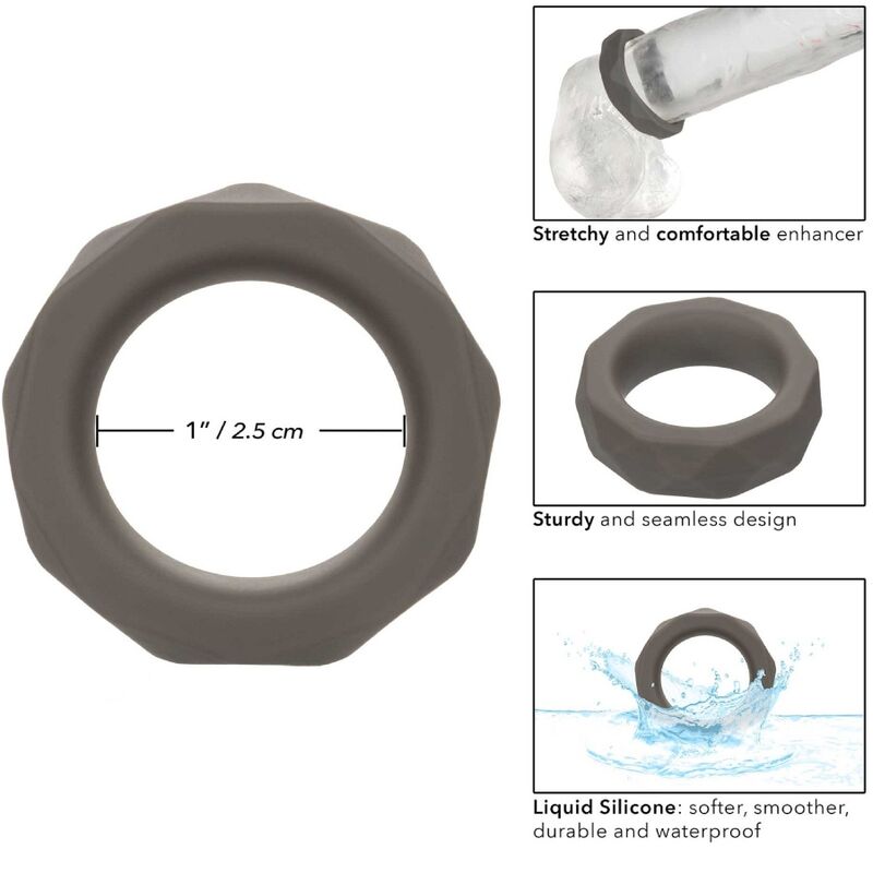 CALEXOTICS - ALPHA PROLONG PRISMATISK RING GRÅ