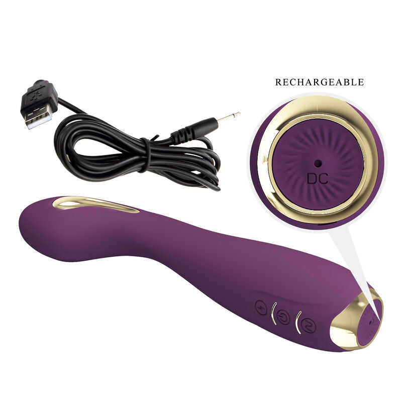 PRETTY LOVE - HECTOR ELEKTROCHODVIBRATOR MED APP-KONTROL LILLA