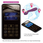 PRETTY LOVE - HECTOR ELEKTROCHODVIBRATOR MED APP-KONTROL LILLA