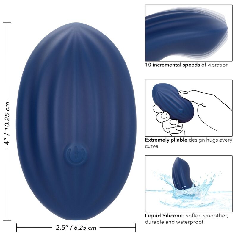 CALEXOTICS - CASHMERE VELVET CURVE BLÅ