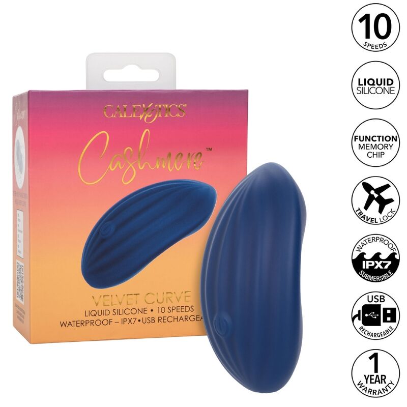 CALEXOTICS - CASHMERE VELVET CURVE BLÅ