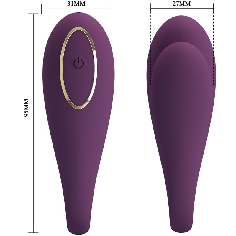 PRETTY LOVE - AUGUST REMOTE GLOBAL DOBBELT NØJELSESVIBRATOR