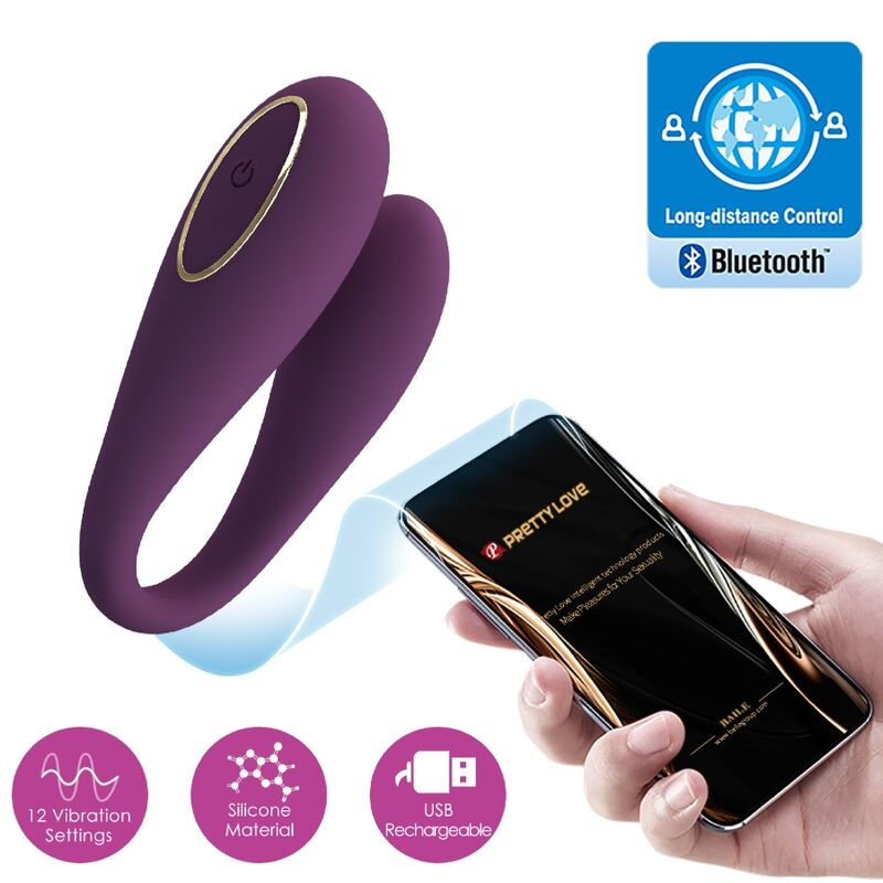 PRETTY LOVE - AUGUST REMOTE GLOBAL DOBBELT NØJELSESVIBRATOR