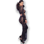CHILIROSE - CR 4648 TOP & BUKSE SORT S/L