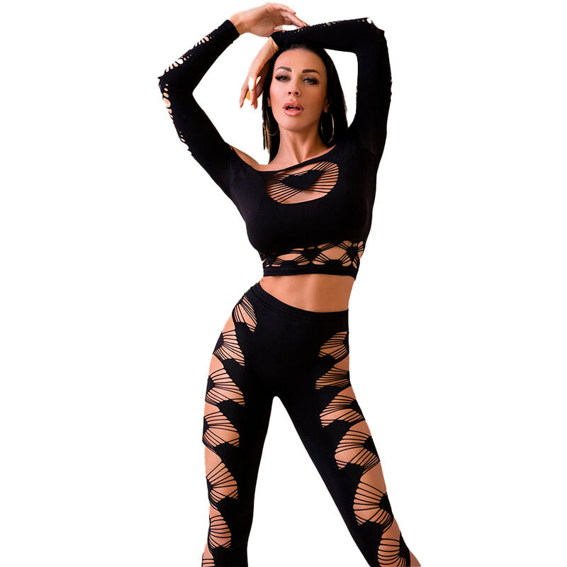 CHILIROSE - CR 4436 TOP & LEGGINS SORT S/L