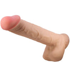 PRETTY LOVE - GLIDENDE HUD-SERIE REALISTISK DILDO MED GLIDENDE HUD SUGEKOP FLESH 26 CM