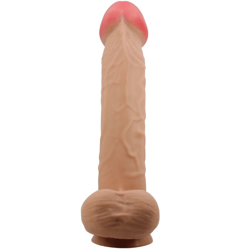 PRETTY LOVE - GLIDENDE HUD-SERIE REALISTISK DILDO MED GLIDENDE HUD SUGEKOP FLESH 26 CM