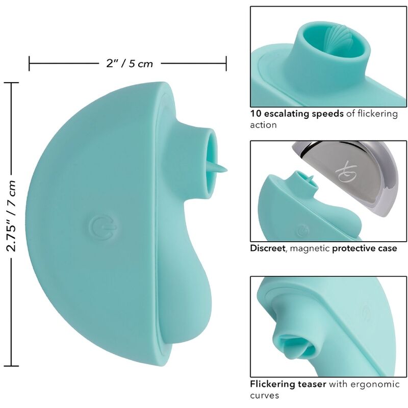 CALEXOTICS - OVATION RAVE STIMULATOR AQUA GRØN