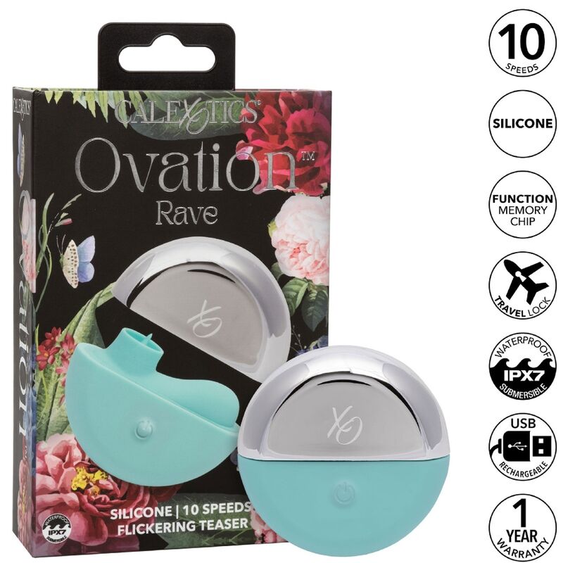 CALEXOTICS - OVATION RAVE STIMULATOR AQUA GRØN