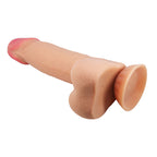PRETTY LOVE - GLIDENDE HUD-SERIE REALISTISK DILDO MED GLIDENDE HUD-SUGEKOP 21,8 CM