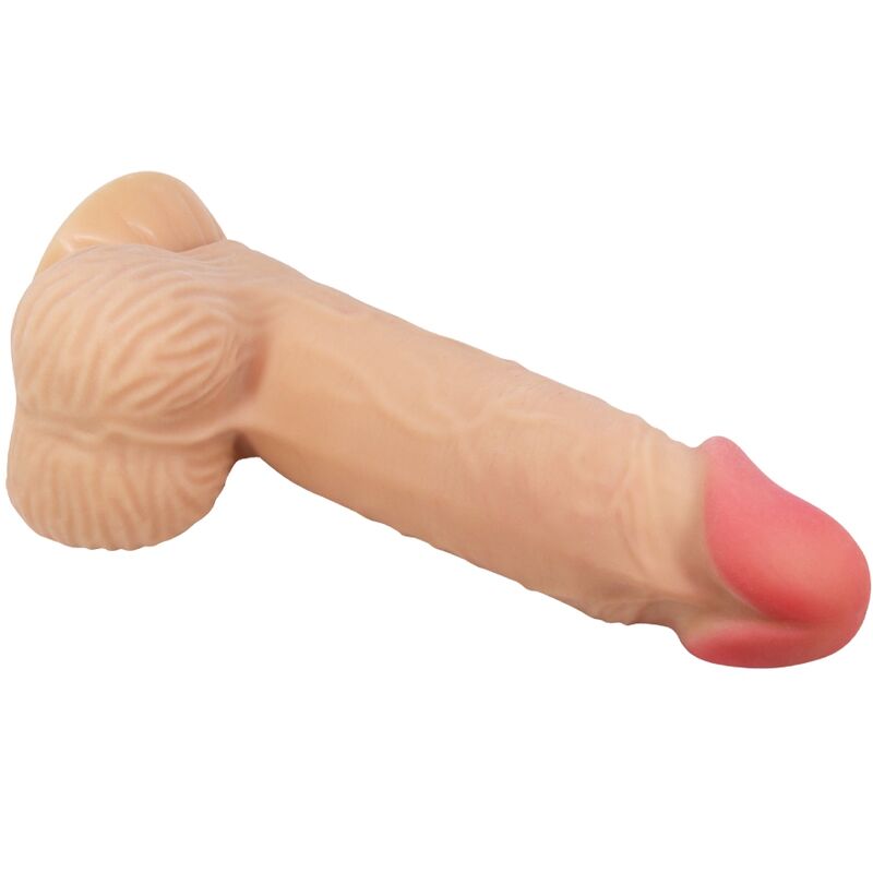 PRETTY LOVE - GLIDENDE HUD-SERIE REALISTISK DILDO MED GLIDENDE HUD-SUGEKOP 20,6 CM