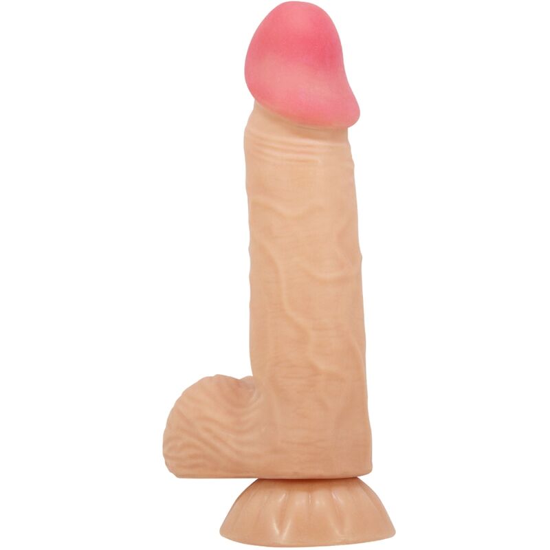 PRETTY LOVE - GLIDENDE HUD-SERIE REALISTISK DILDO MED GLIDENDE HUD-SUGEKOP 20,6 CM